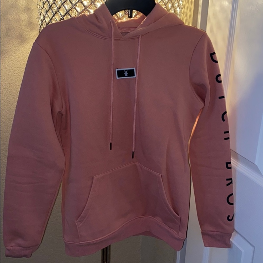 DUTCH BROS Light pink hoodie